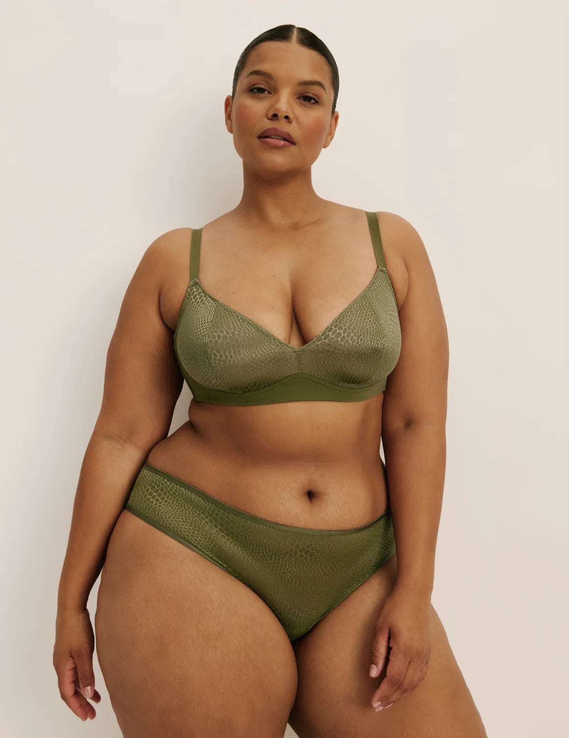 Light Leakproof Gossamer Lace Bikini