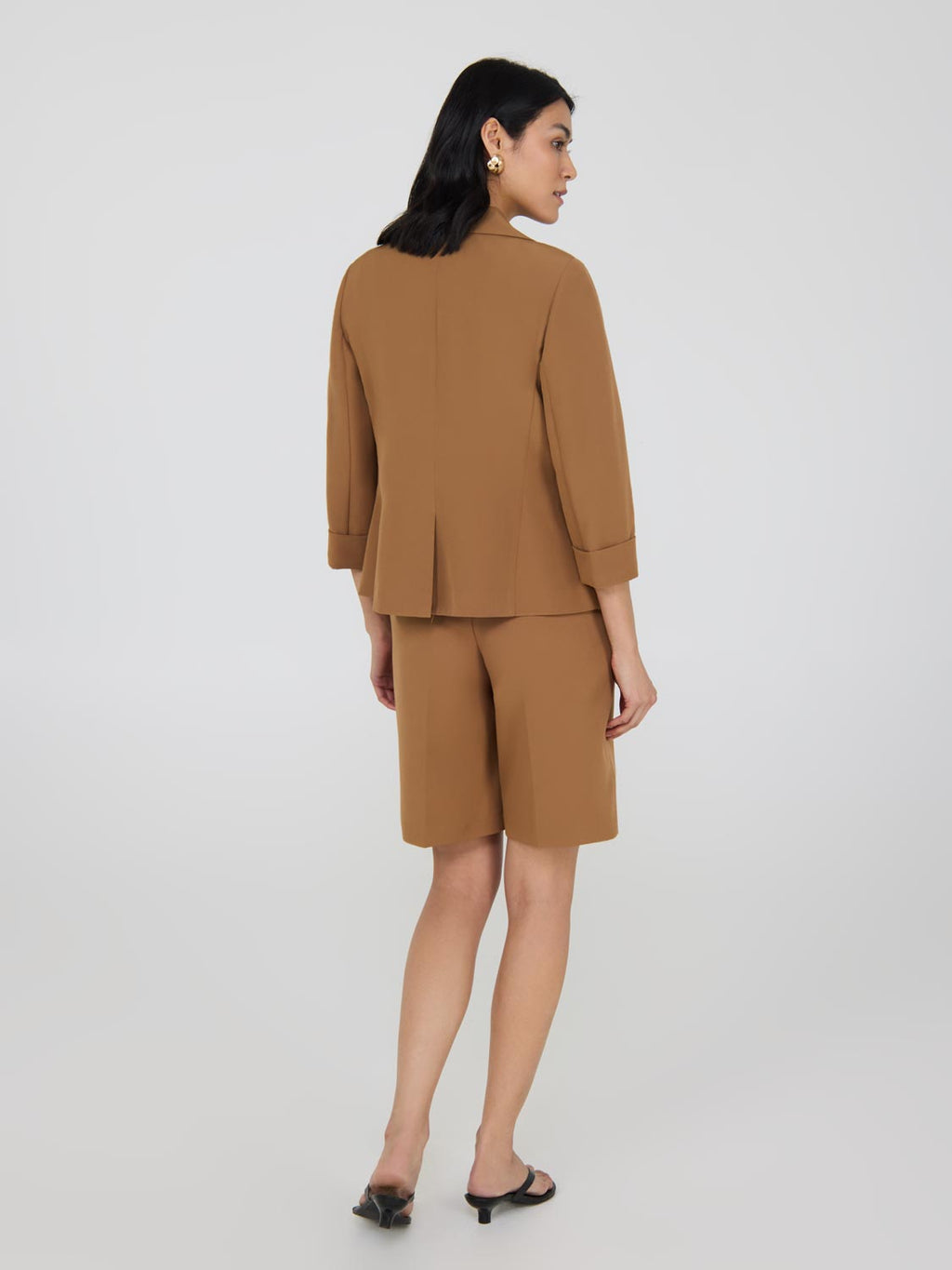 3/4 Cuffed Sleeve Blazer
