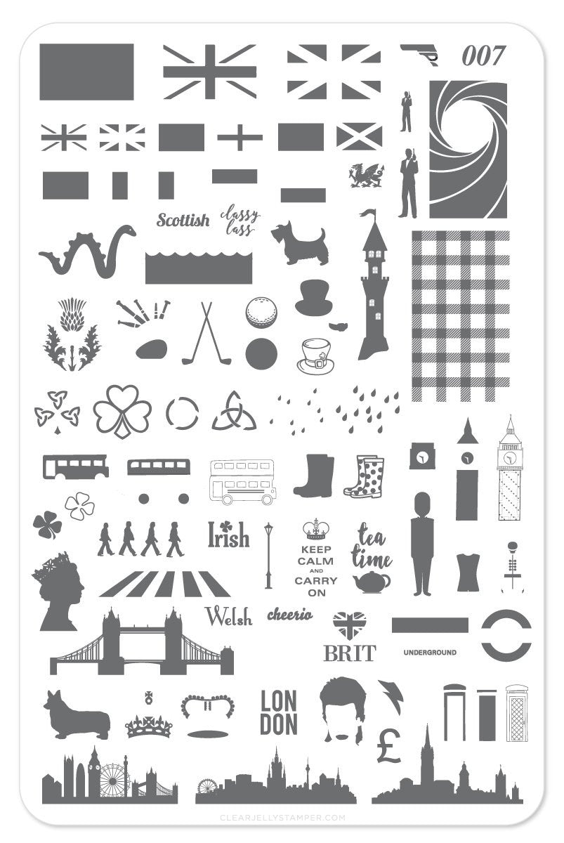 Clear Jelly Stamper - Best of British