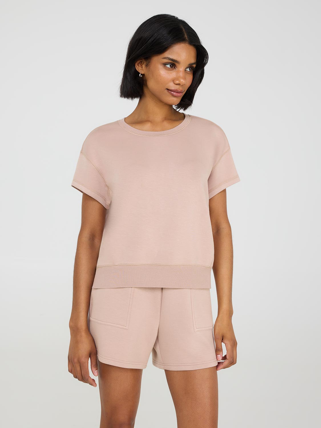 Sweat-shirt taille haute en polaire Cloud