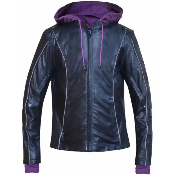Veste de moto à capuche pour femme Unik International