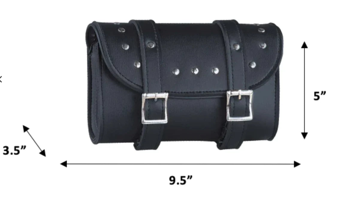 Sac à outils Open Road en PVC chromé clouté