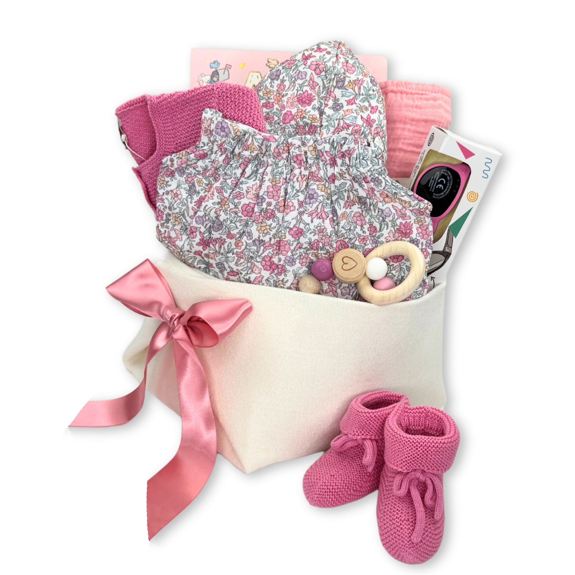 Summertime Baby Girl Gift Basket