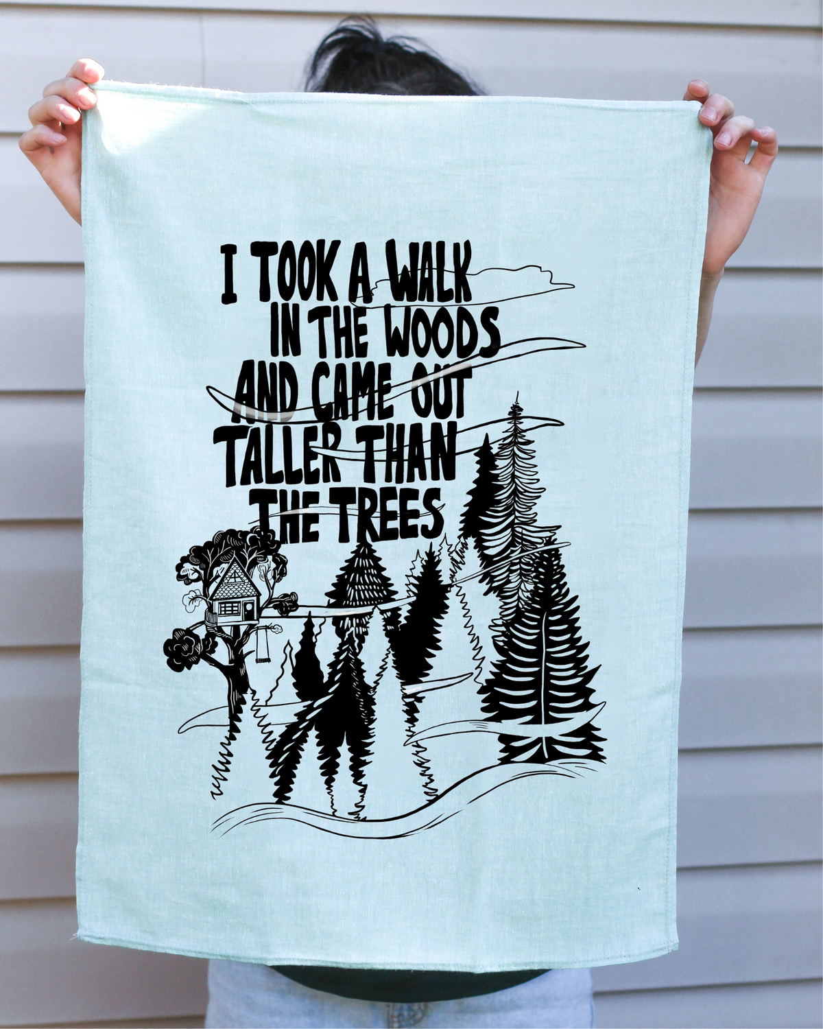 TALL TREES - Organic Cotton & Hemp Tea Towel