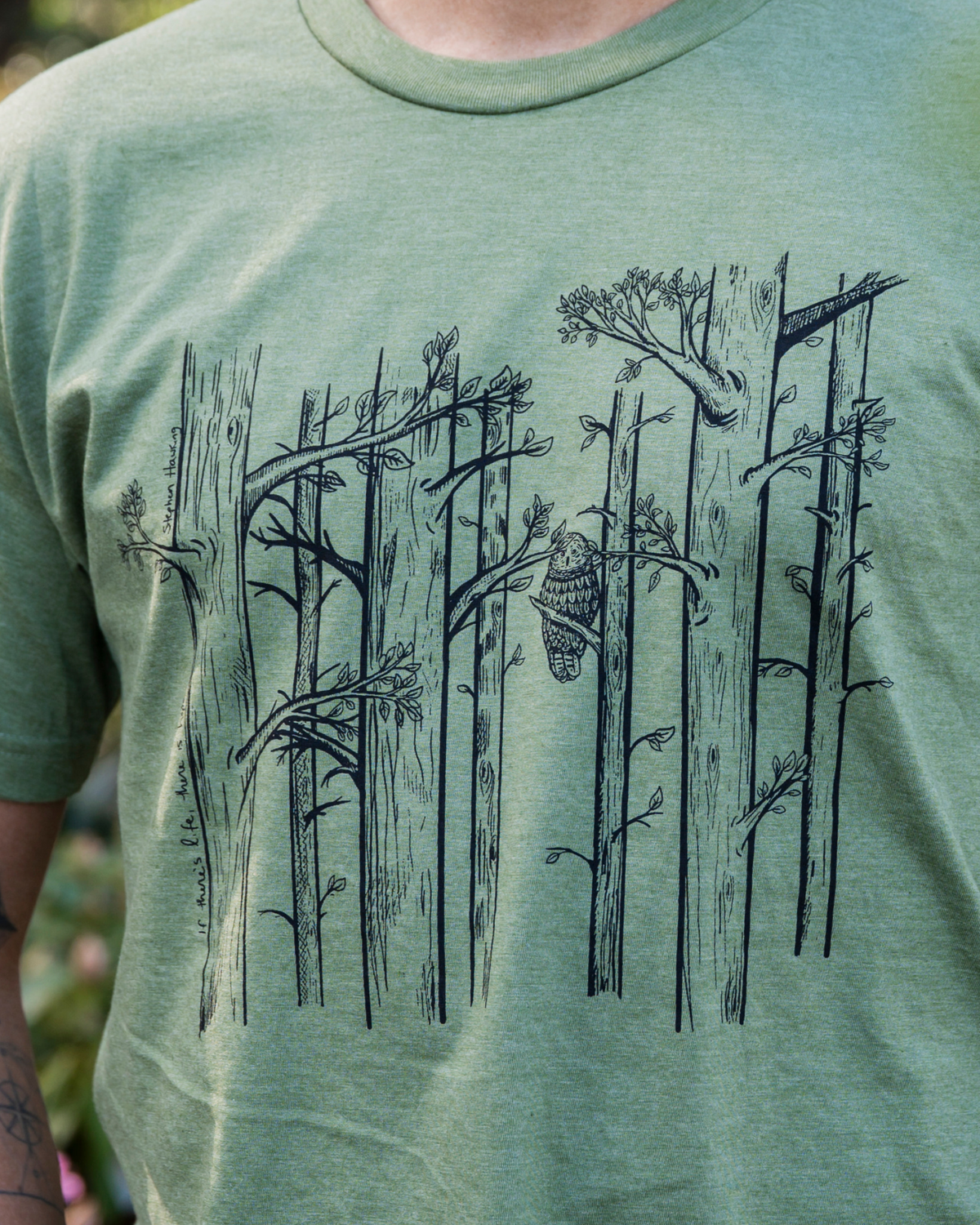 SPRING TREES - T-shirt éco unisexe - Vert armée chiné