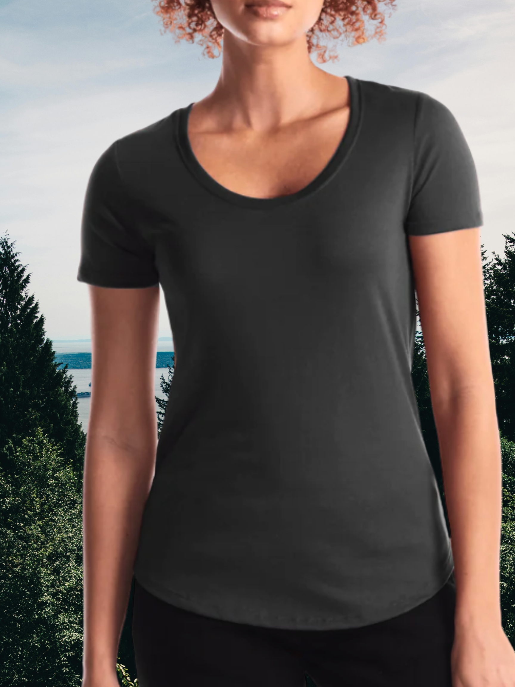 Women's Bamboo Tee - Plain Apparel