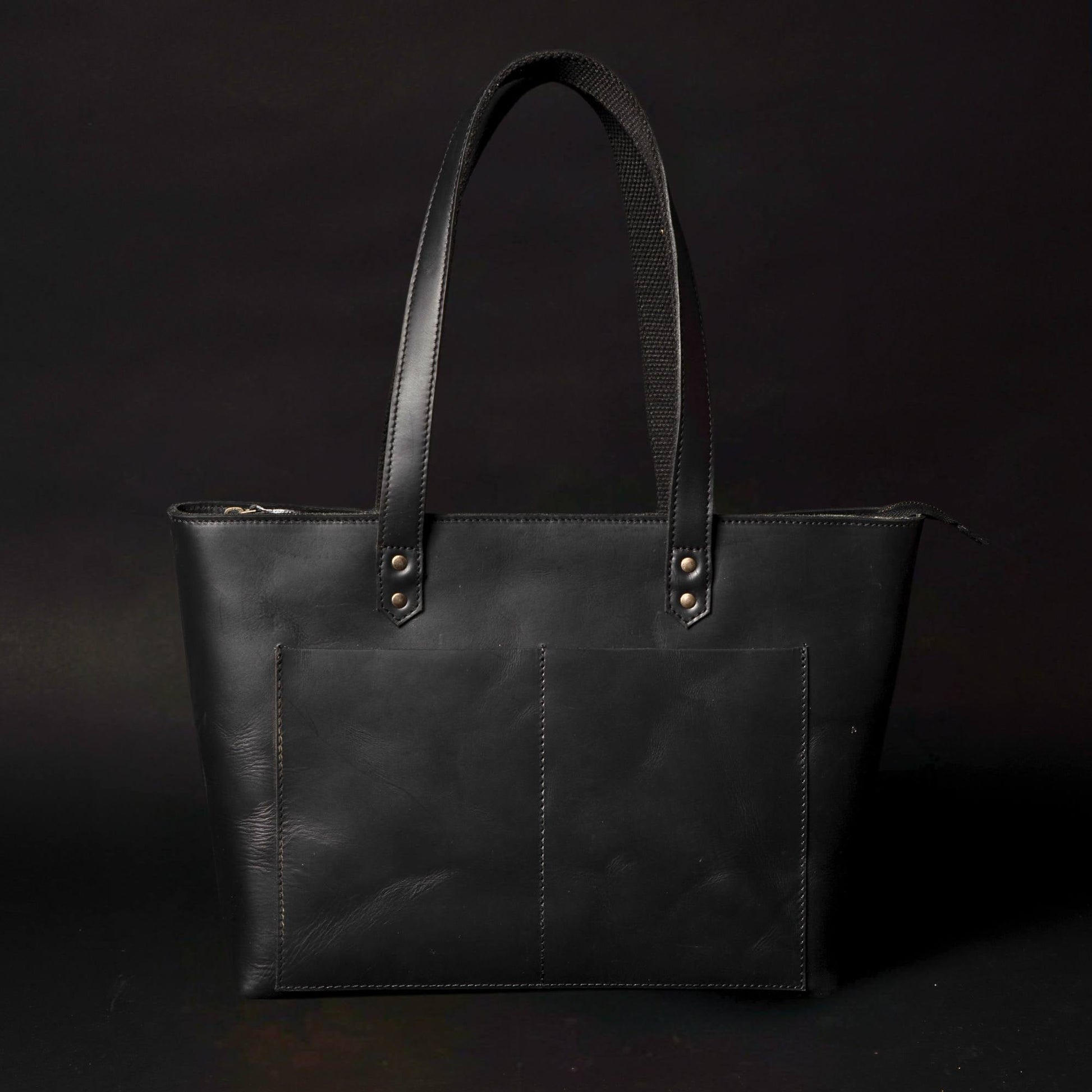 Classic Brown Leather Tote Bag