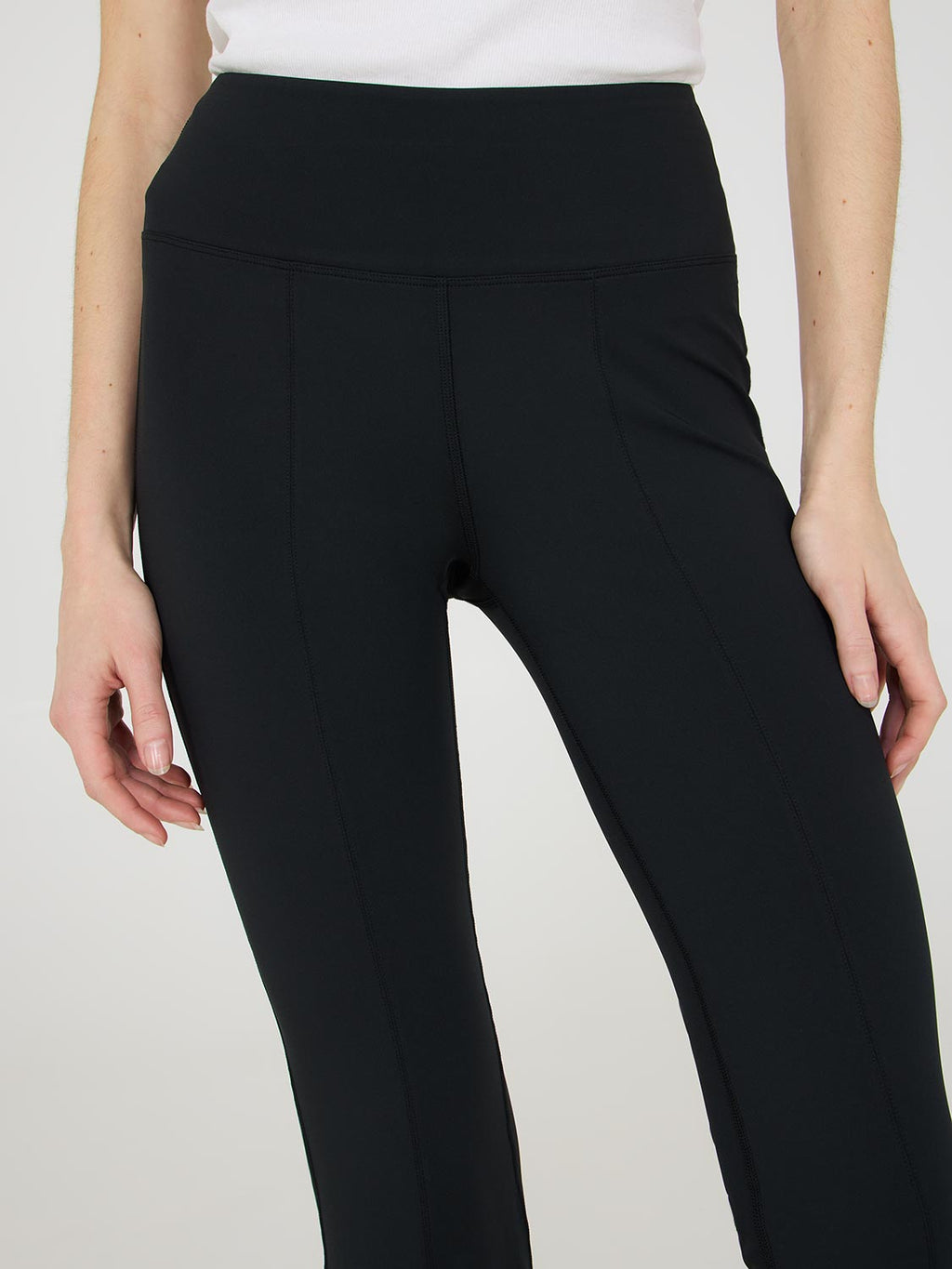 Front Slit Flared Leggings