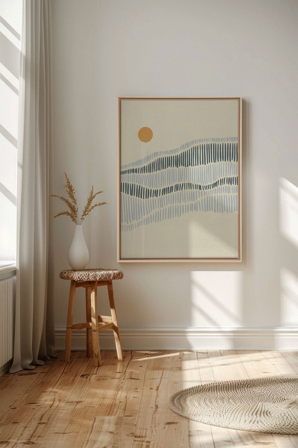 WAVES, Stretched Canvas Artwork