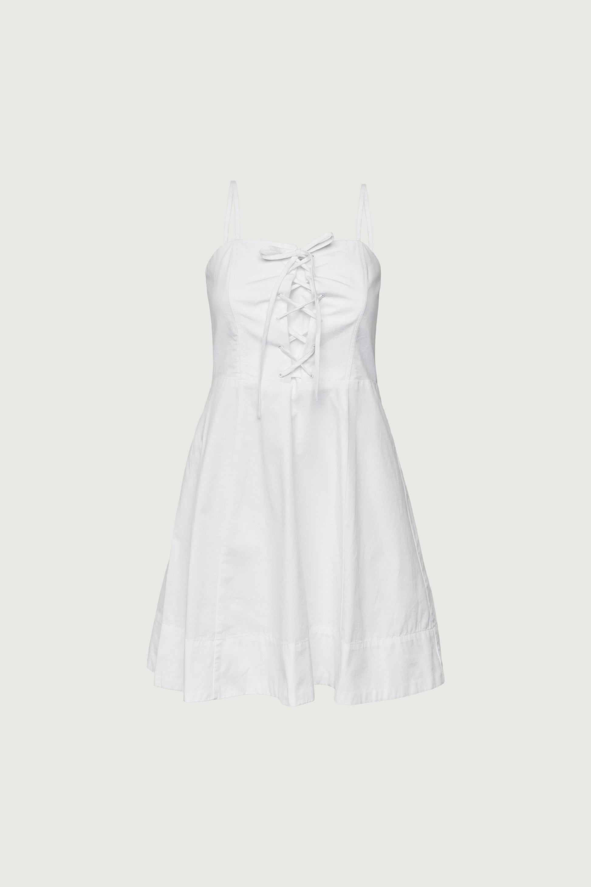 MINI-ROBE BUSTIER À LACETS