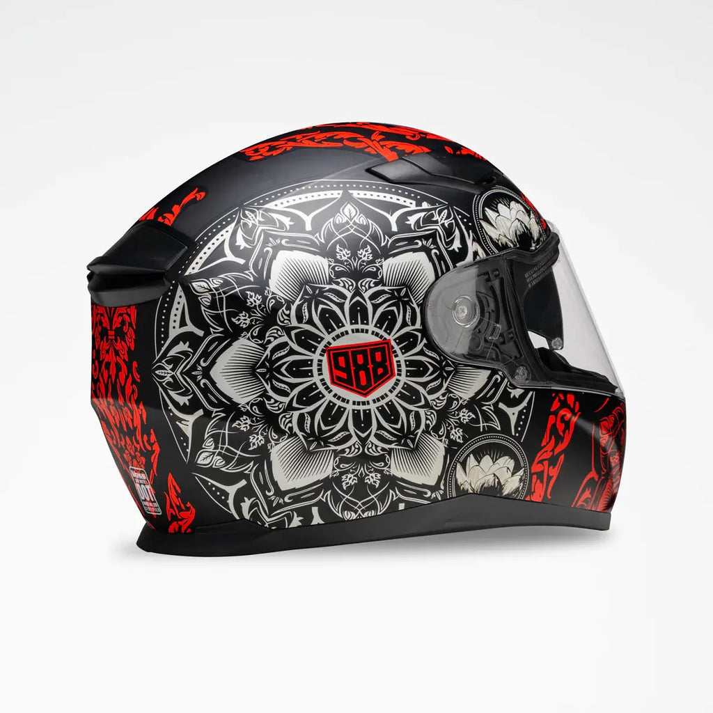 VOSS 988 Moto-1 Mandala Helmet