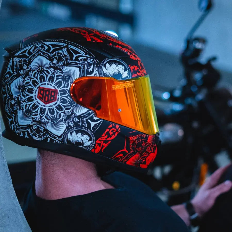 VOSS 988 Moto-1 Mandala Helmet