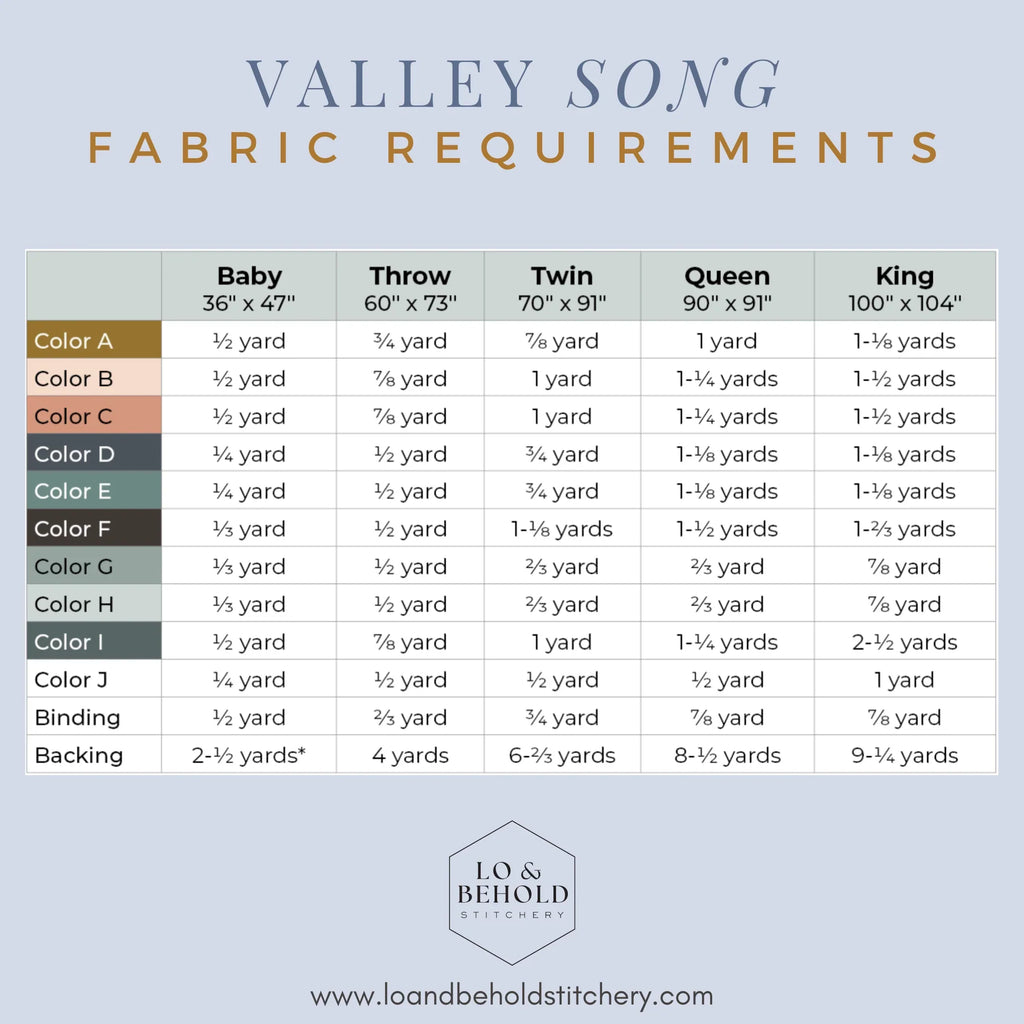 Valley Song Quilt Kits