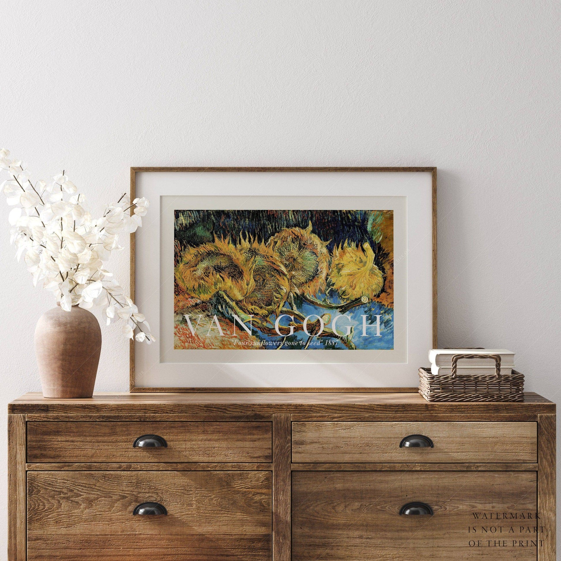 Vincent Van Gogh Sunflowers 1887 Art Print – Famous Painting Wall Art