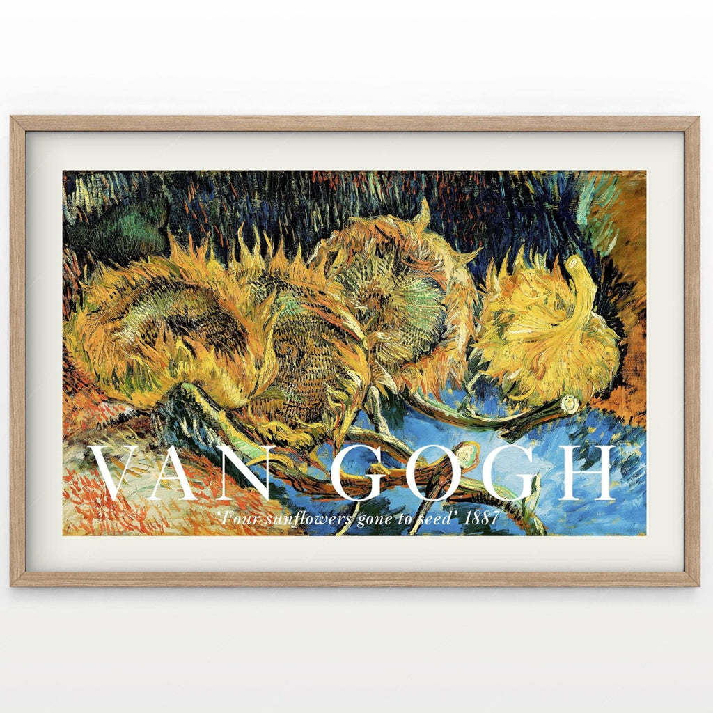 Vincent Van Gogh Sunflowers 1887 Art Print – Famous Painting Wall Art