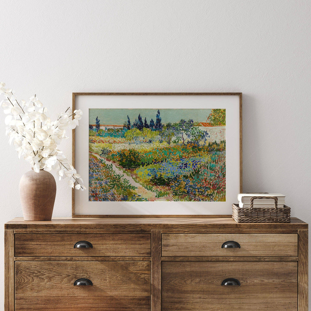 Vincent van Gogh Garden at Arles Art Print – Famous Painting Wall Decor