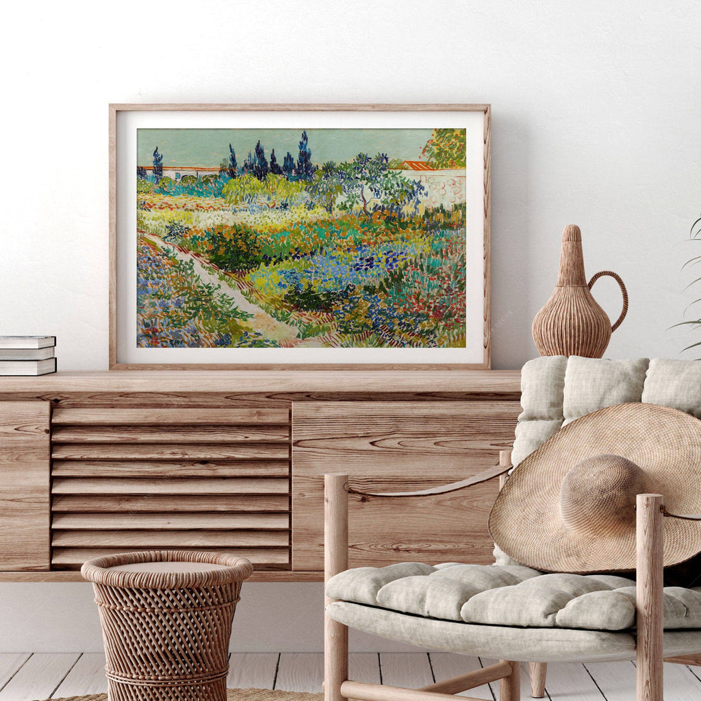 Vincent van Gogh Garden at Arles Art Print – Famous Painting Wall Decor