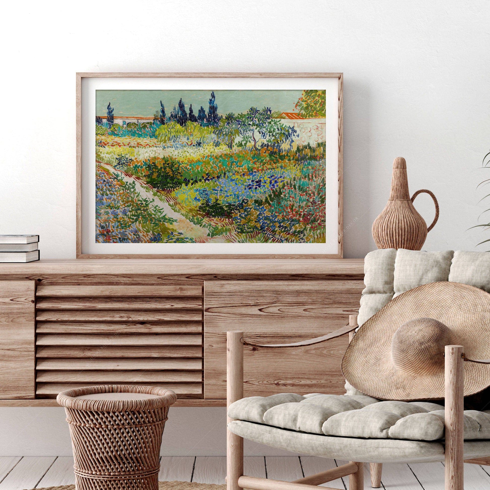 Vincent van Gogh Garden at Arles Art Print – Famous Painting Wall Decor