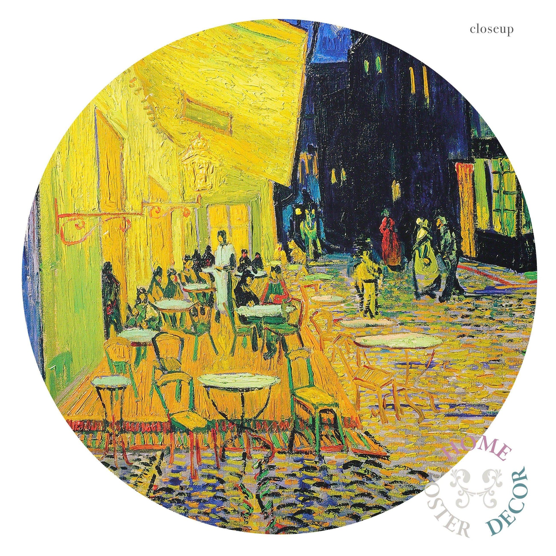 Van Gogh Café Terrace at Night Art Print – Famous Painting Wall Art