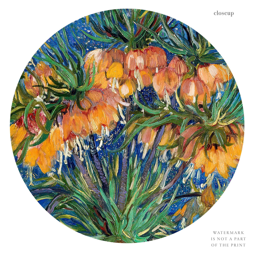 Van Gogh Imperial Fritillaries in a Copper Vase Print – Floral Wall Art