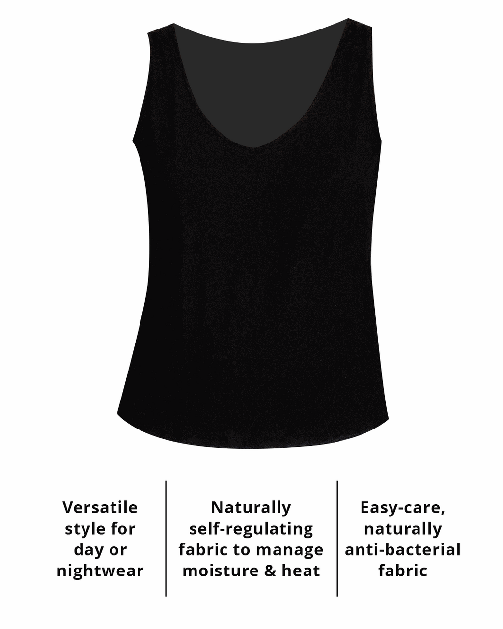 Women's Cooling Tank Top for Night Sweats - The Vanessa Tank Top