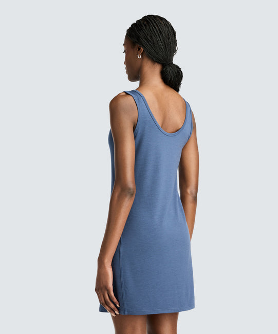 Robe débardeur mini en laine mérinos pour femme