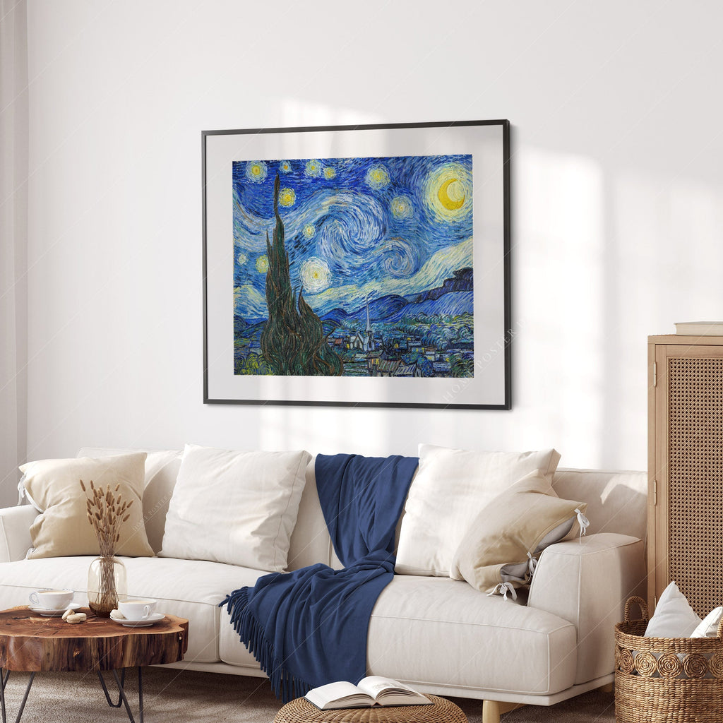 Vincent Van Gogh The Starry Night Art Print – Famous Painting Wall Art
