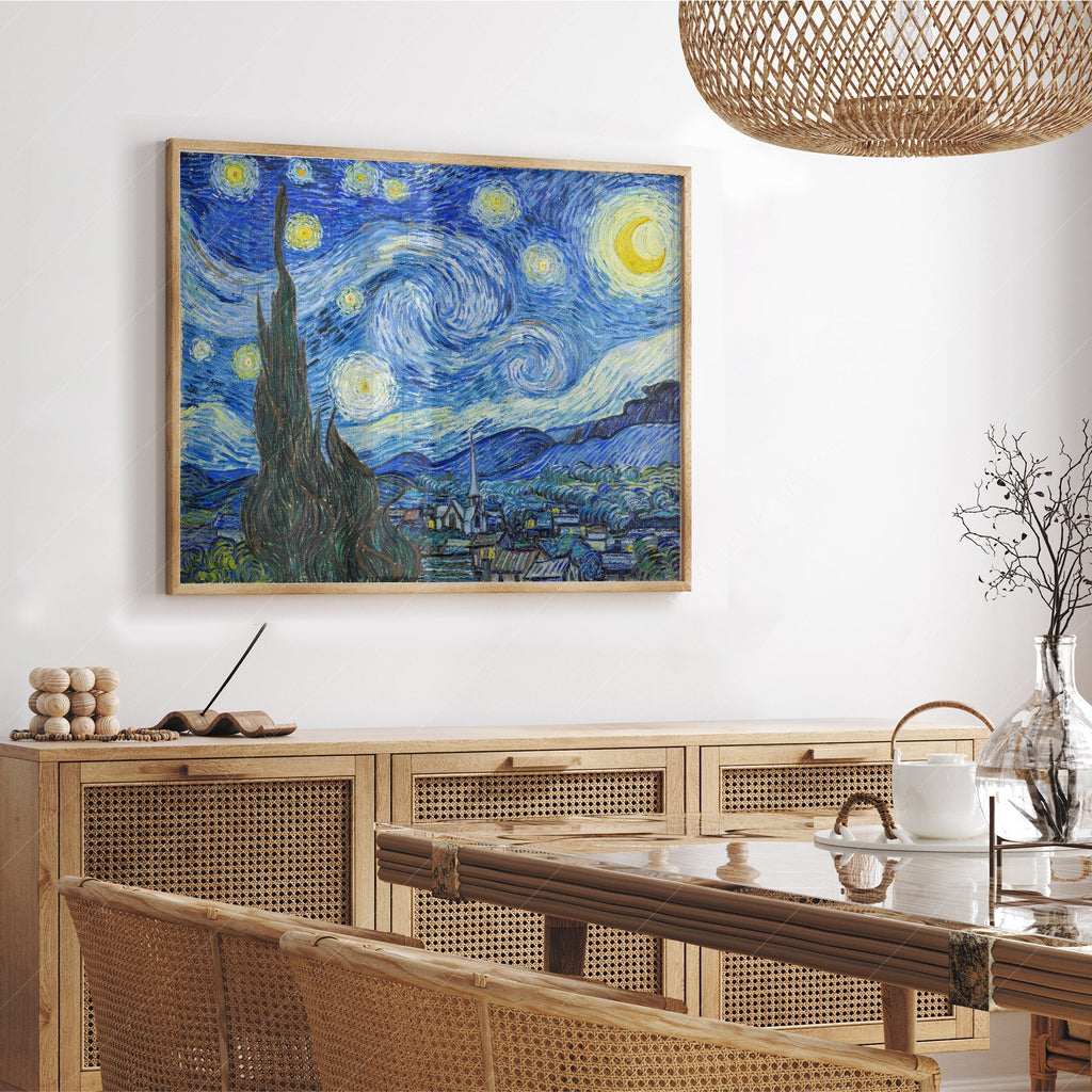 Vincent Van Gogh The Starry Night Art Print – Famous Painting Wall Art