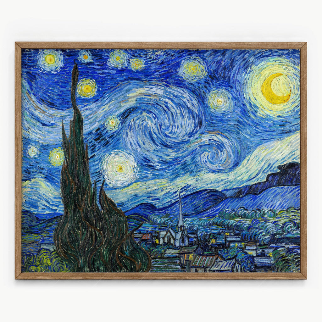 Vincent Van Gogh The Starry Night Art Print – Famous Painting Wall Art