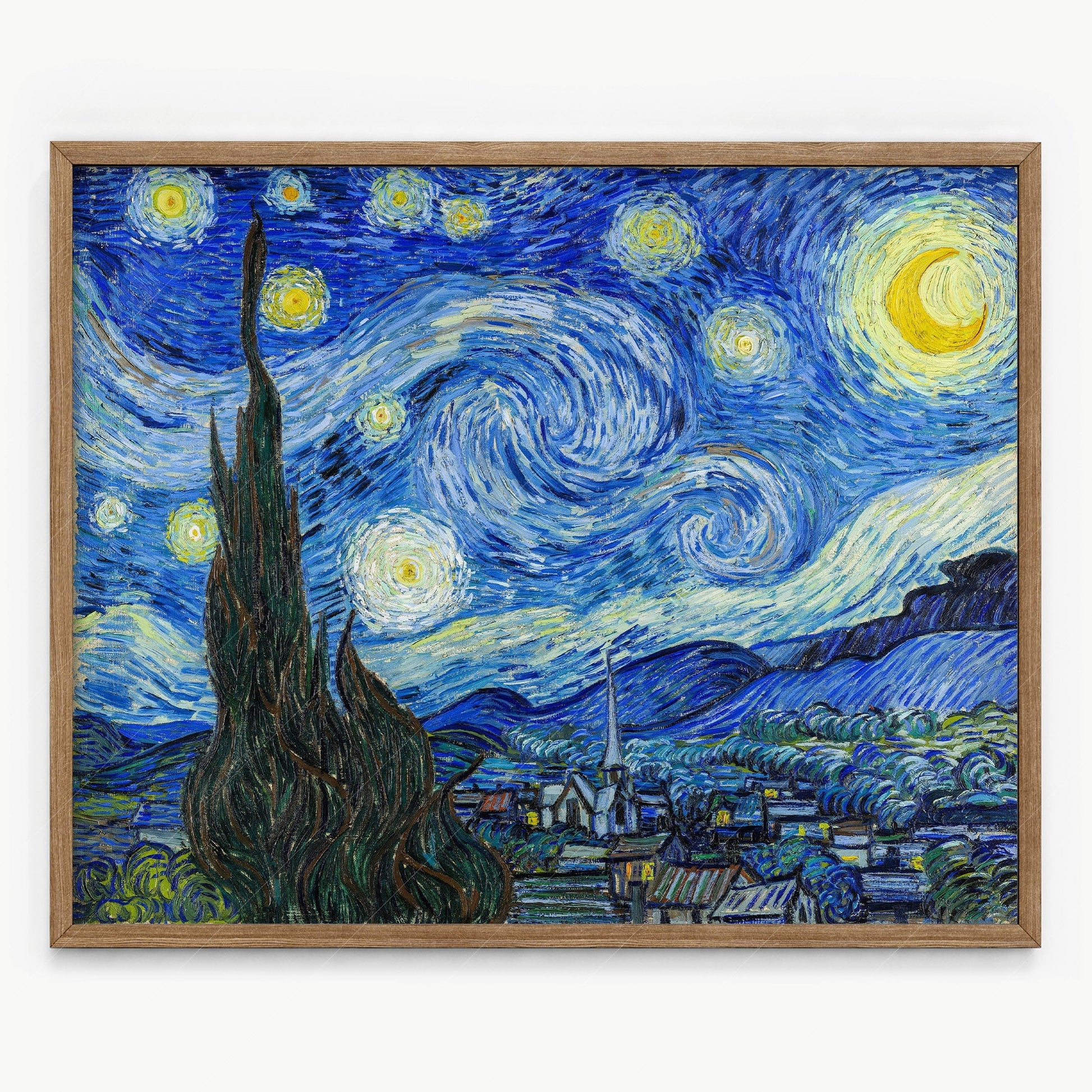 Vincent Van Gogh The Starry Night Art Print – Famous Painting Wall Art