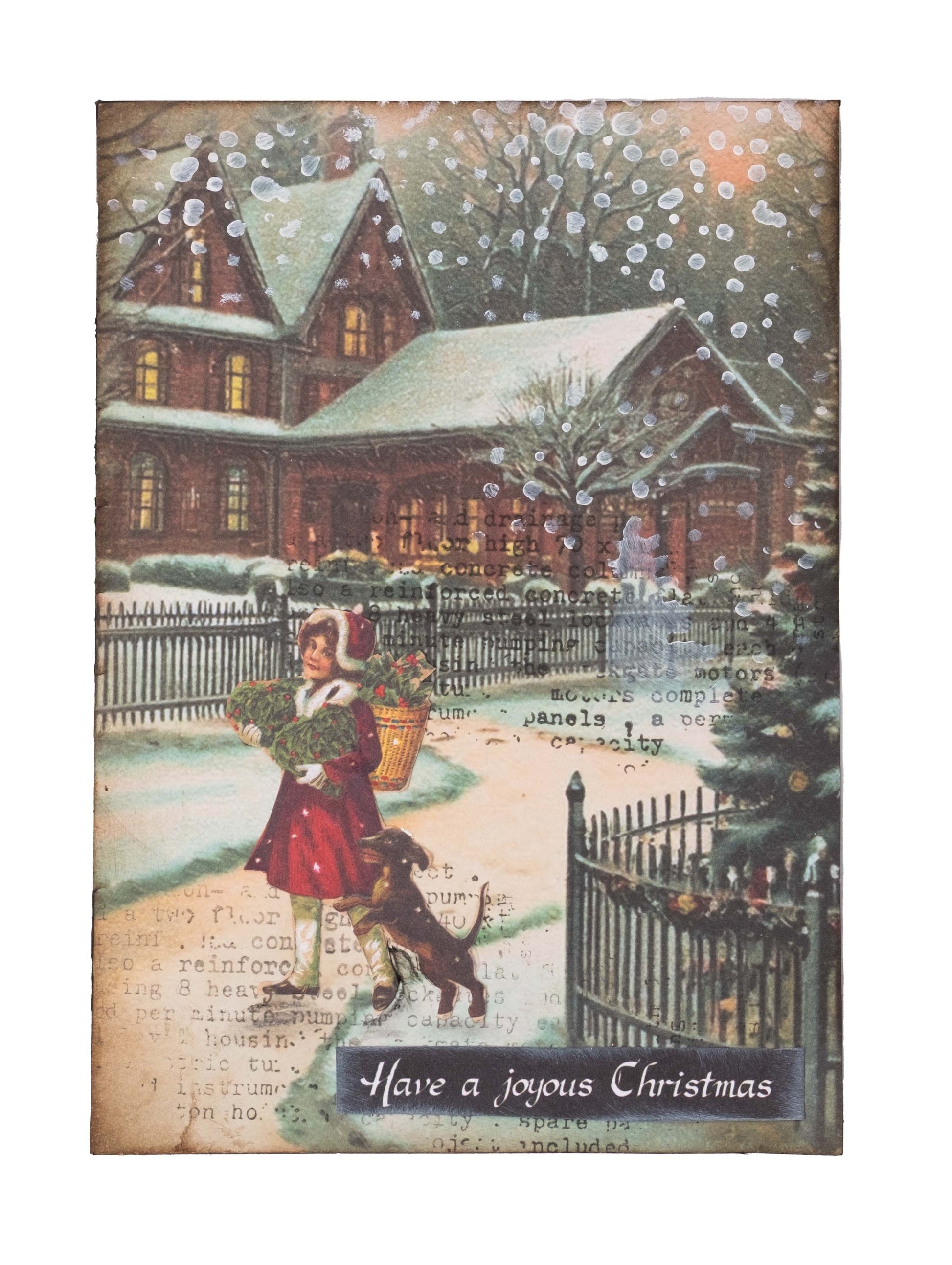 SL Collage Paper Pad Vintage Christmas Essentials 24 Sheets