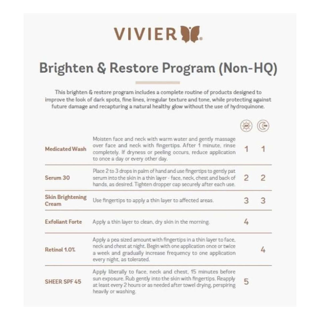 Vivier Brighten & Restore Program (Non-HQ) with Serum 30