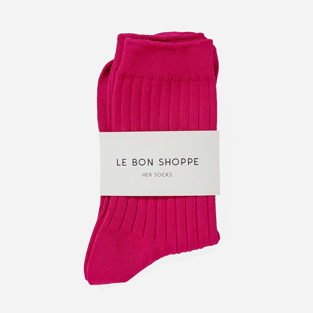 Chaussettes fuchsia Le Bon Shoppe pour elle