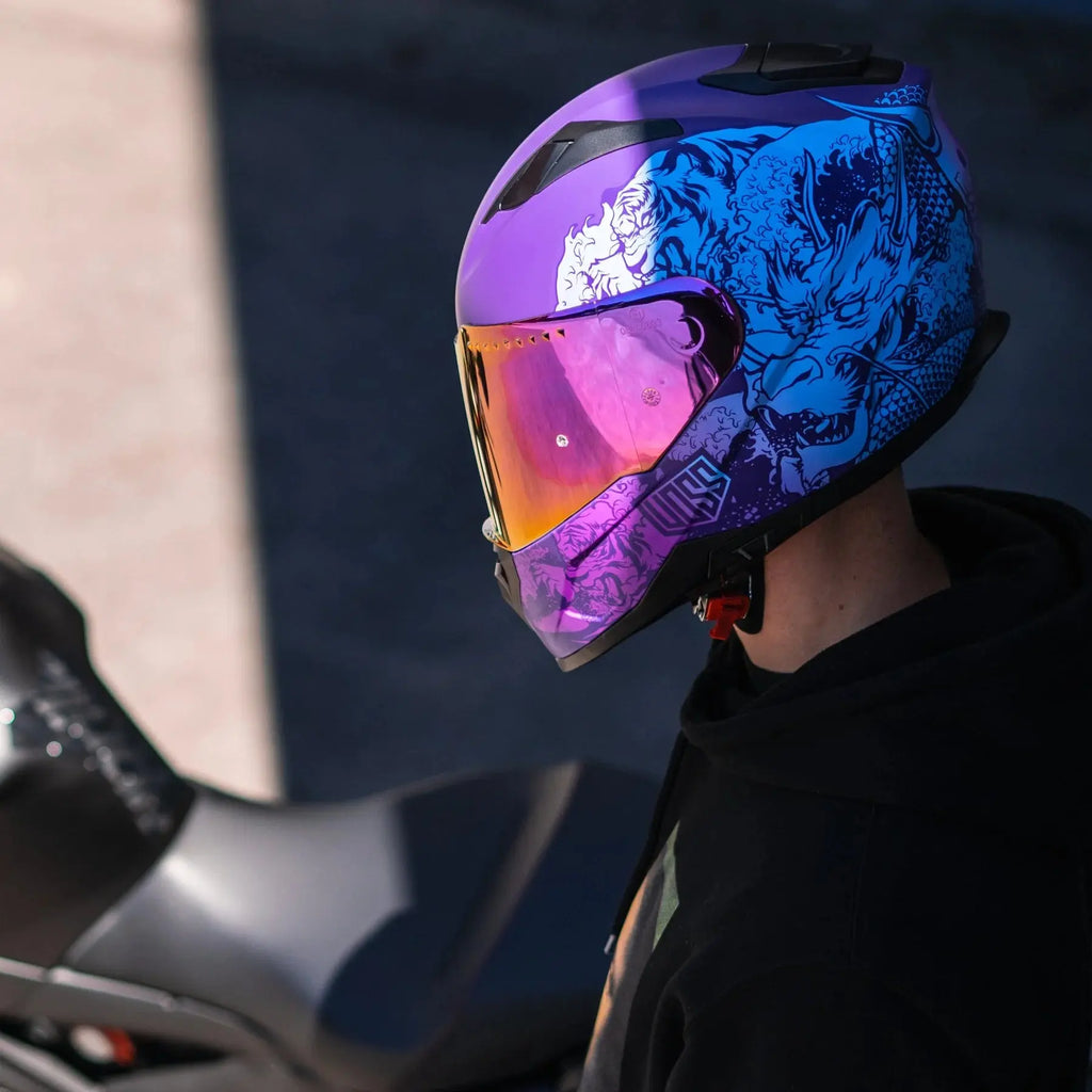 Voss 989 Moto-V Rei Motorcycle Helmet