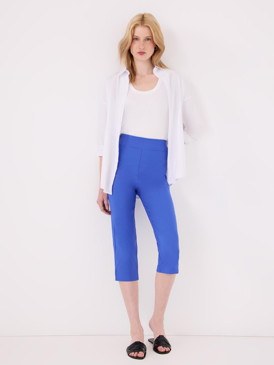 Pantalon Capri avec ourlet fendu