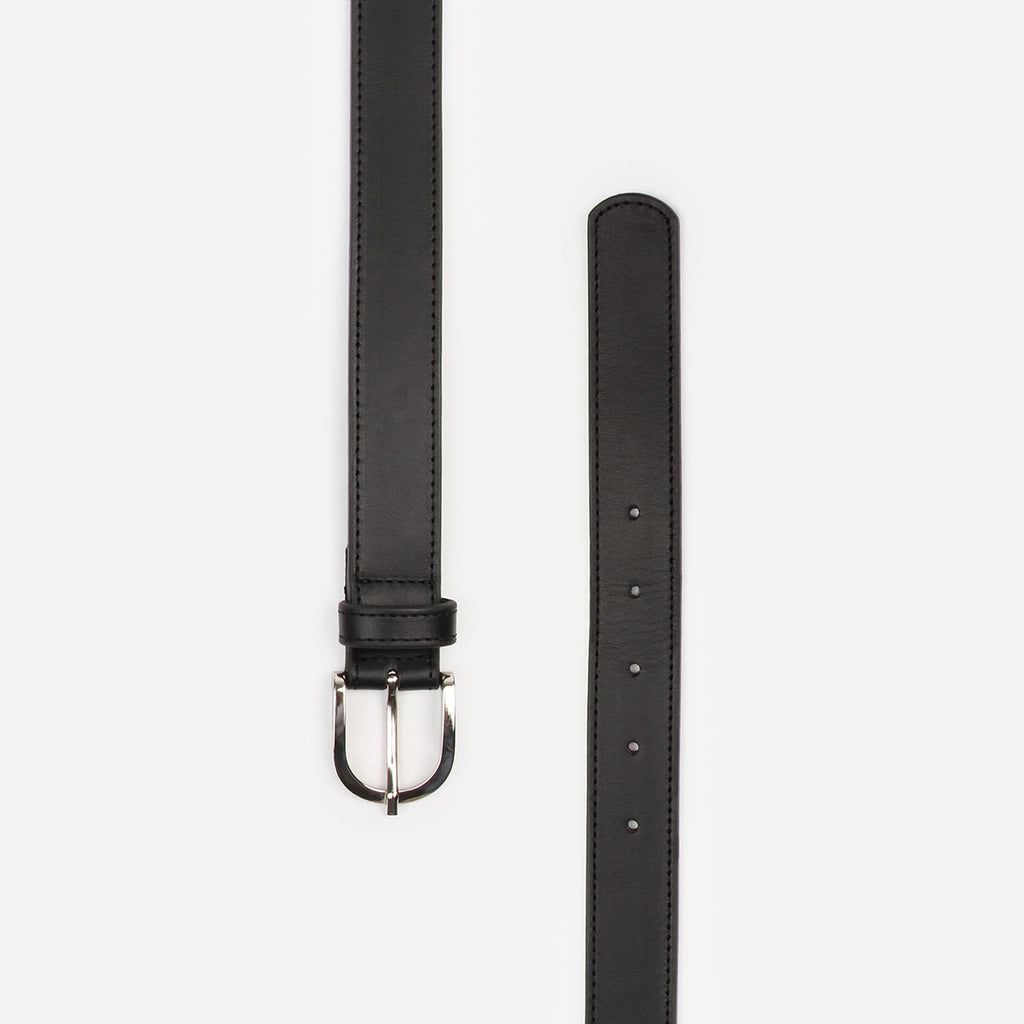 The Accent Belt Silver Black