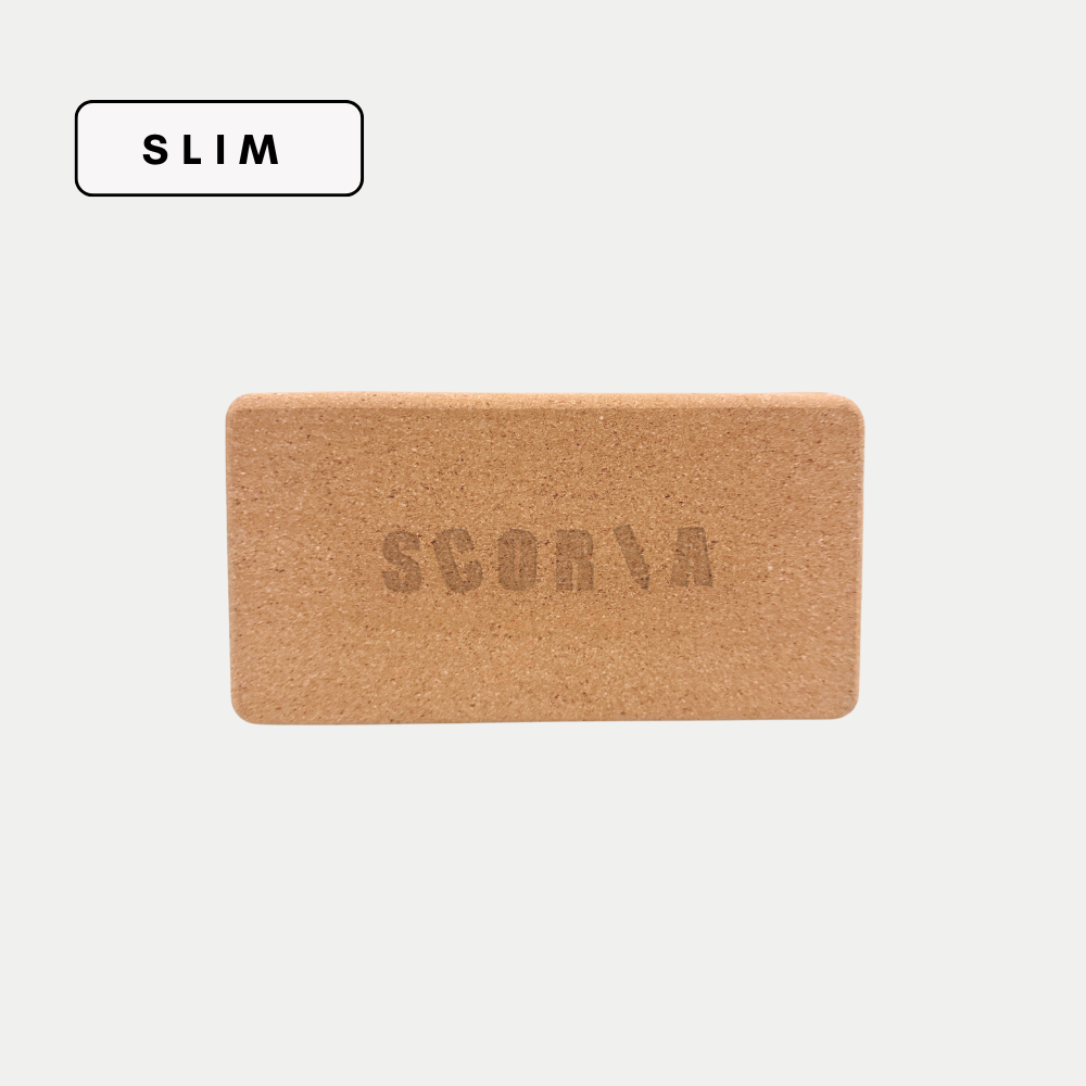 THE SLIM CORK YOGA BLOCK | 3"x4.5"x8.5"