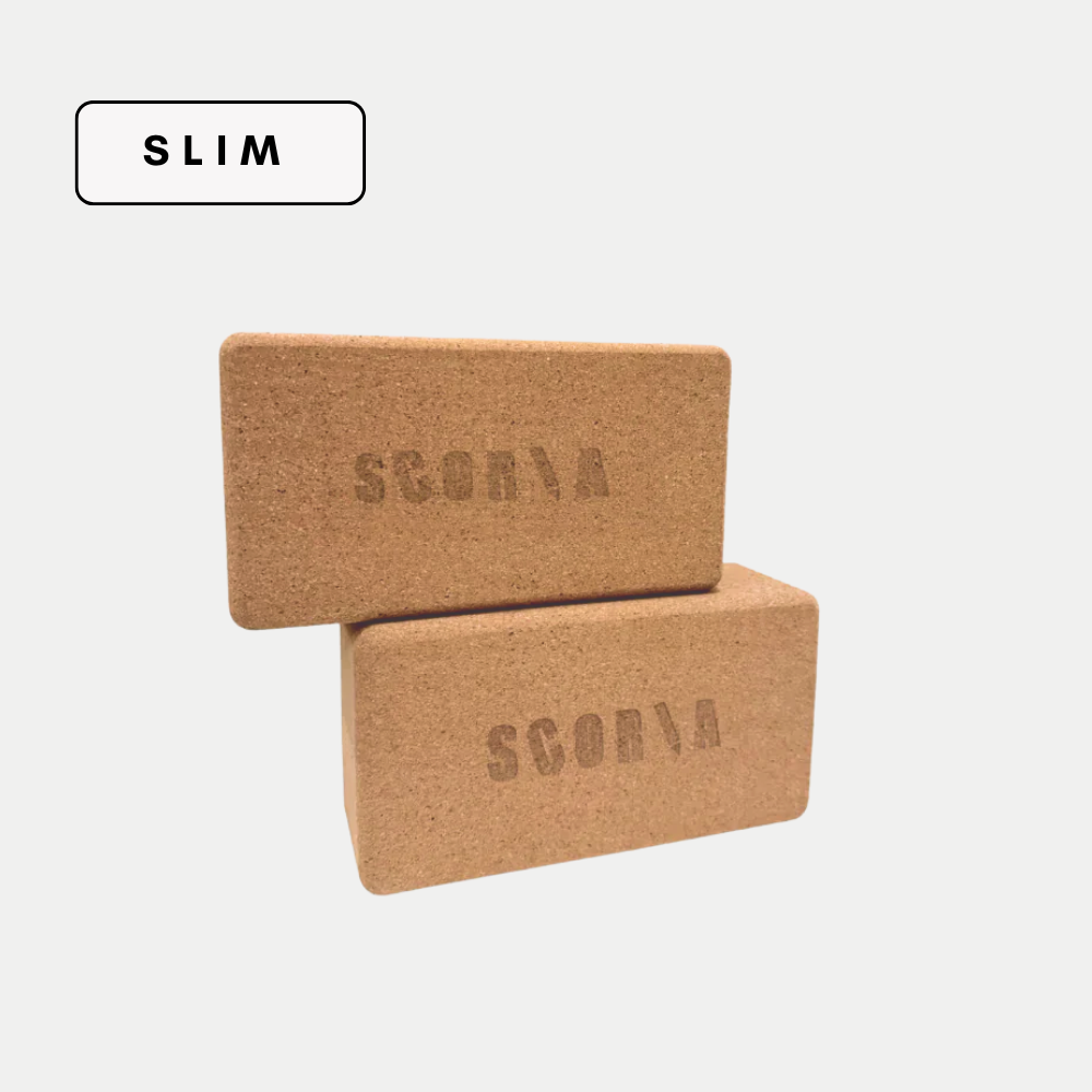 THE SLIM CORK YOGA BLOCK | 3"x4.5"x8.5"