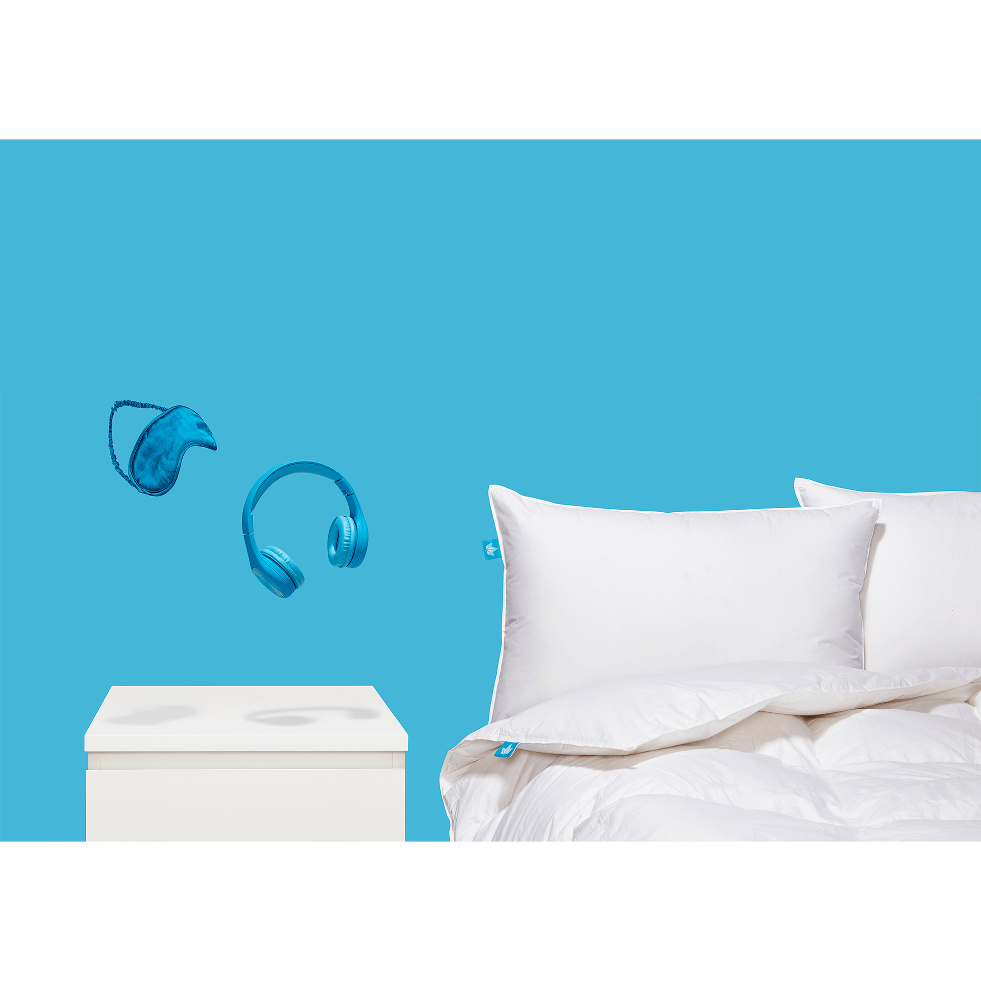 Oreiller en duvet d'oie blanche