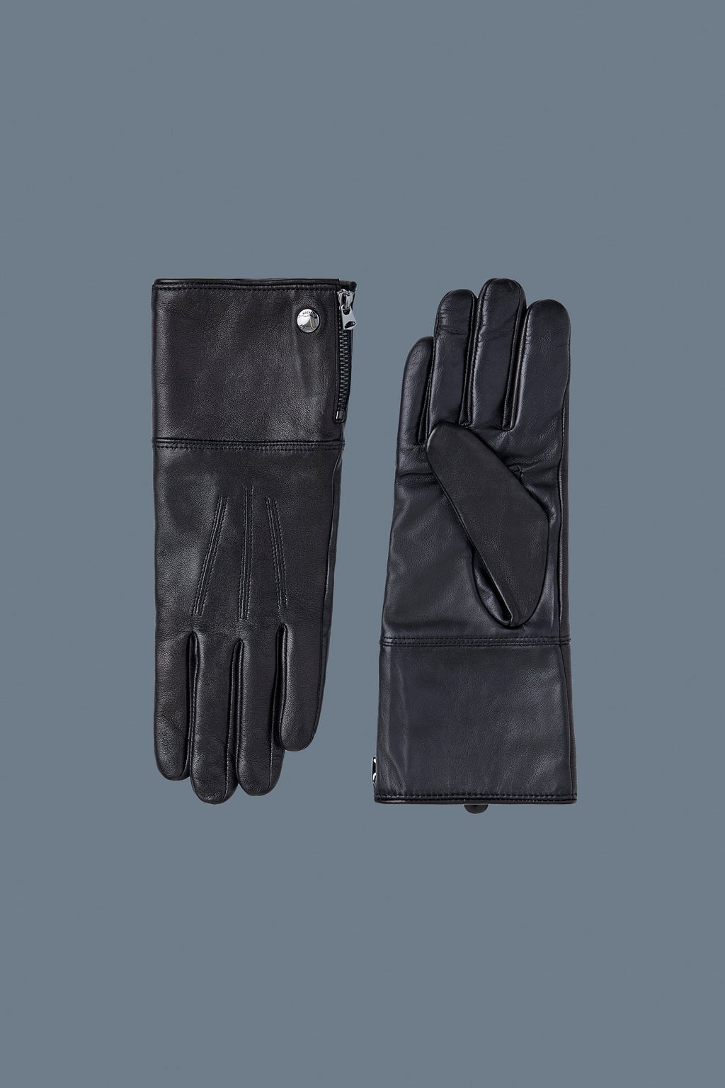WILLIS (R)Gant en cuir avec manchette en peau lainée