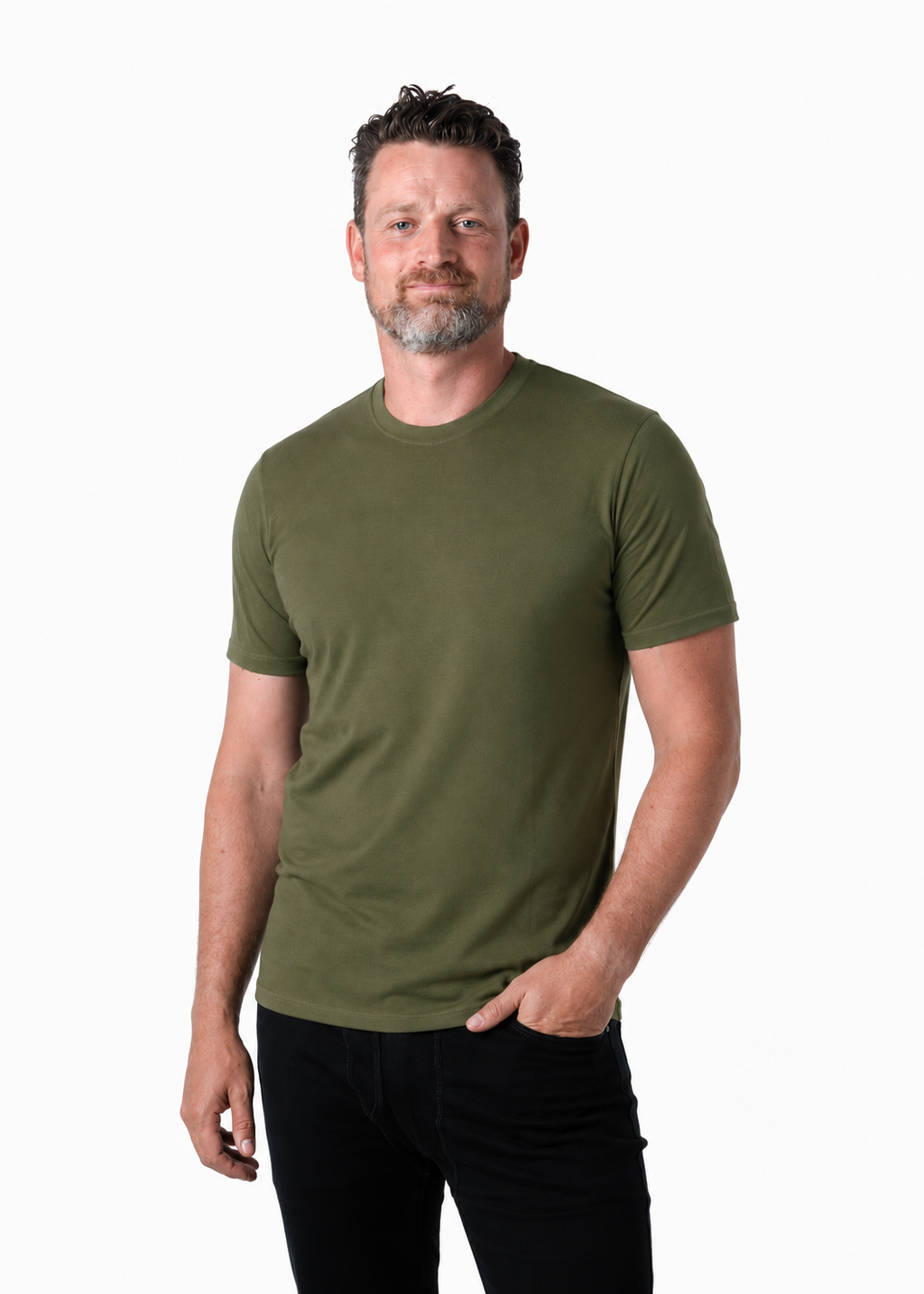 Men's 100% Merino Wool Short Sleeve T-Shirt 180 GSM - Lightweight