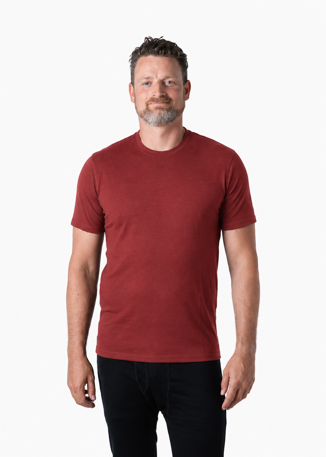 Men's 100% Merino Wool Short Sleeve T-Shirt 180 GSM - Lightweight