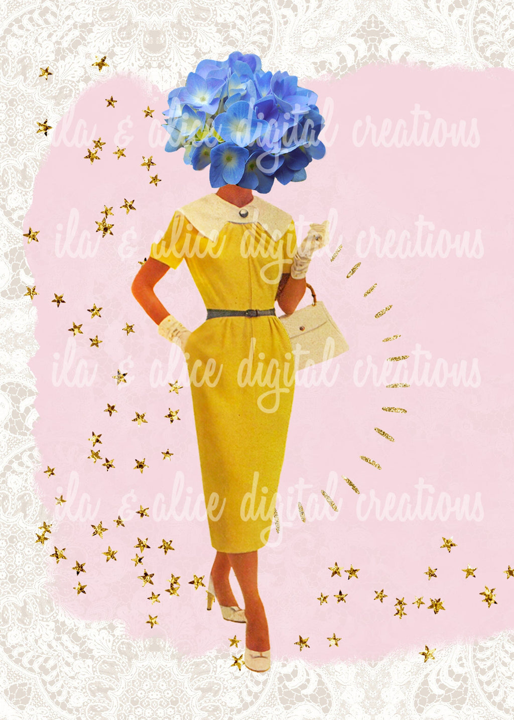 Floral Fashion Postcards