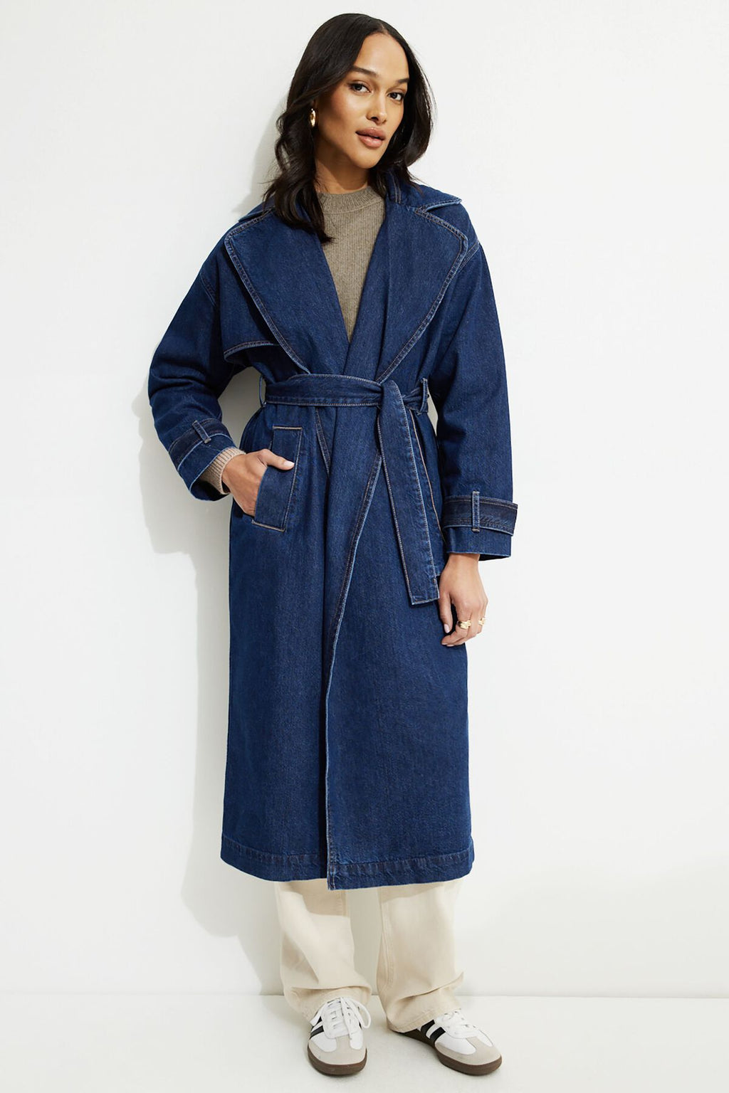 Trench-coat en jean