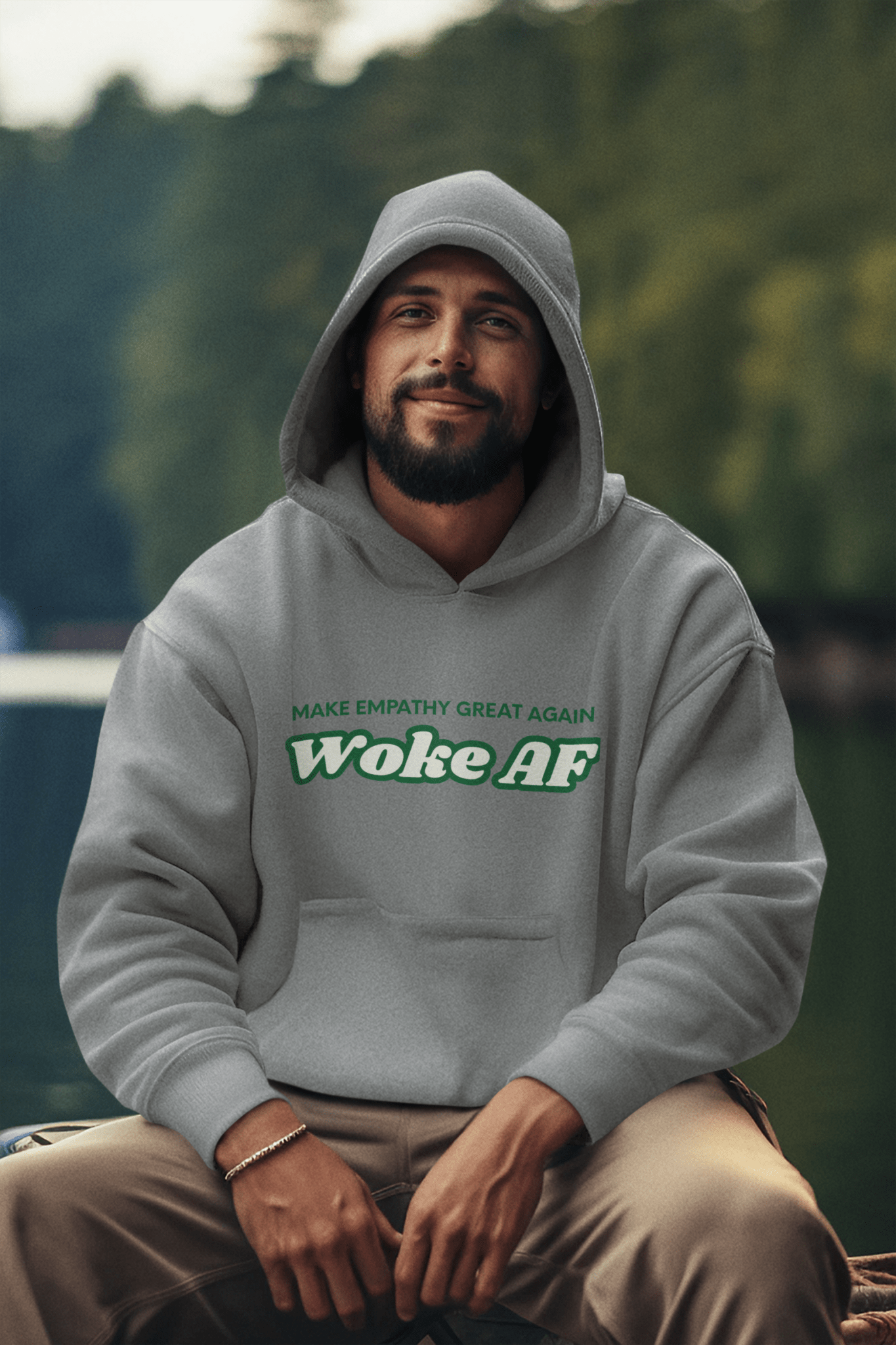 WOKE AF Make Empathy Great Again Classic Unisex Pullover Hoodie