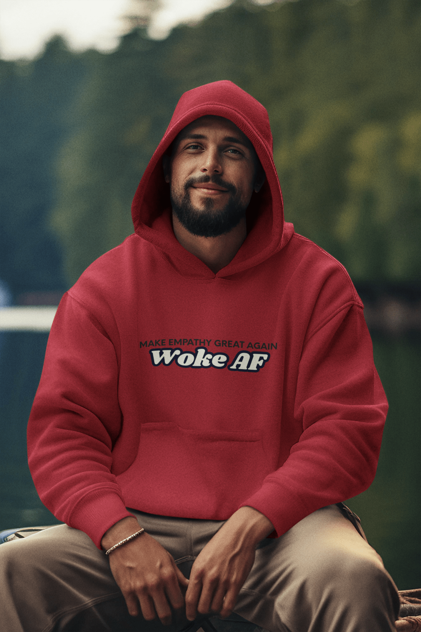 WOKE AF Make Empathy Great Again Classic Unisex Pullover Hoodie