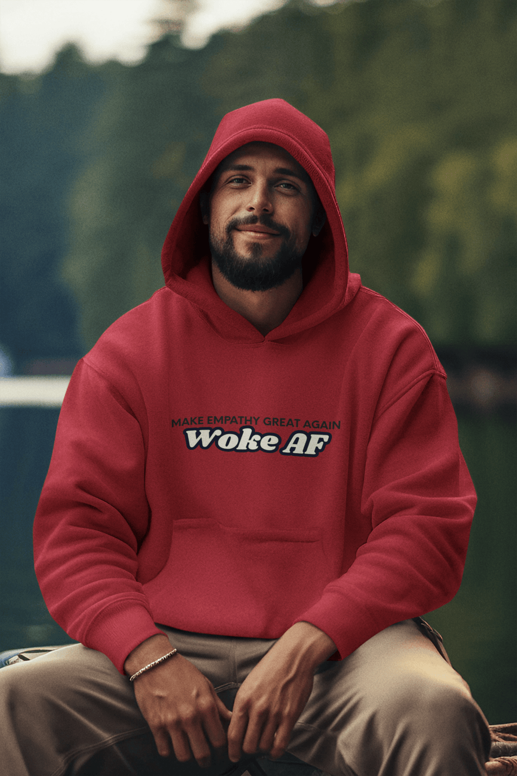WOKE AF Make Empathy Great Again Classic Unisex Pullover Hoodie