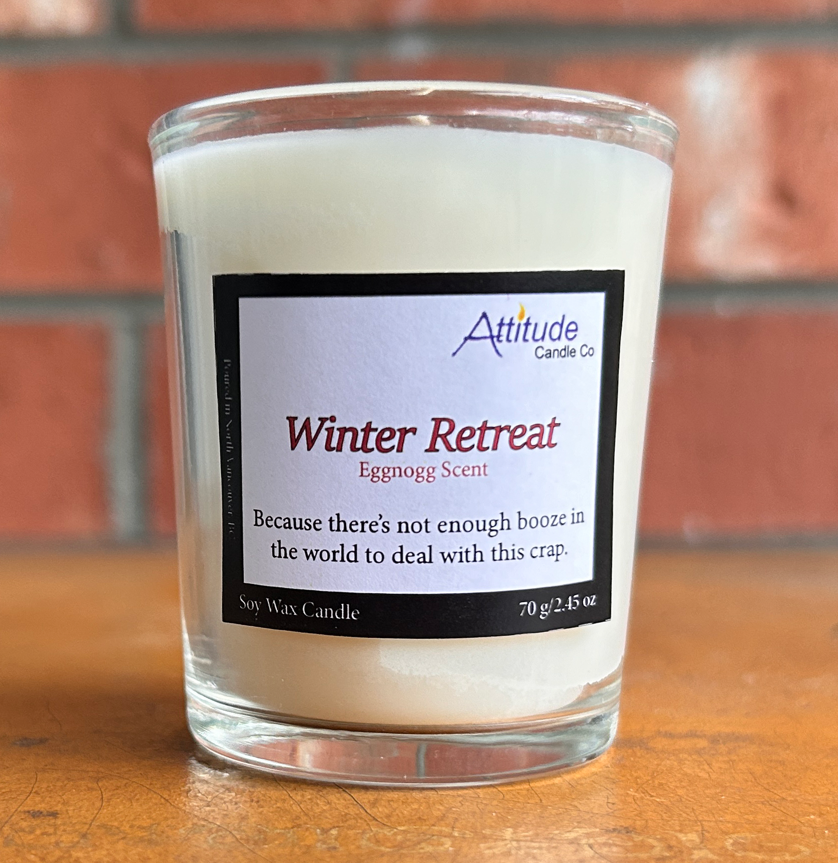 Retraite hivernale - Bougie parfumée au lait de poule