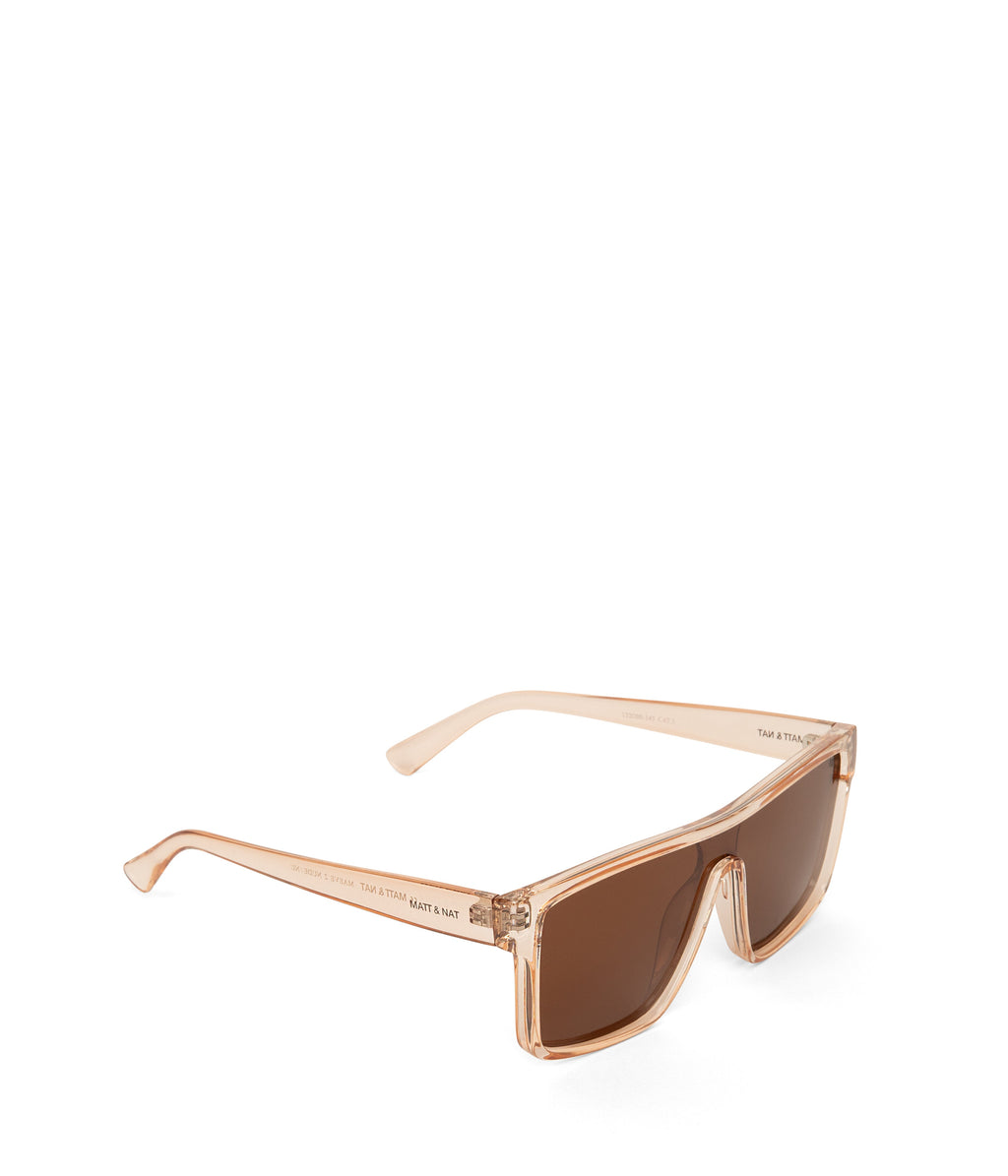 MAEVE-2 Recycled Beige Retro Squared Sunglasses
