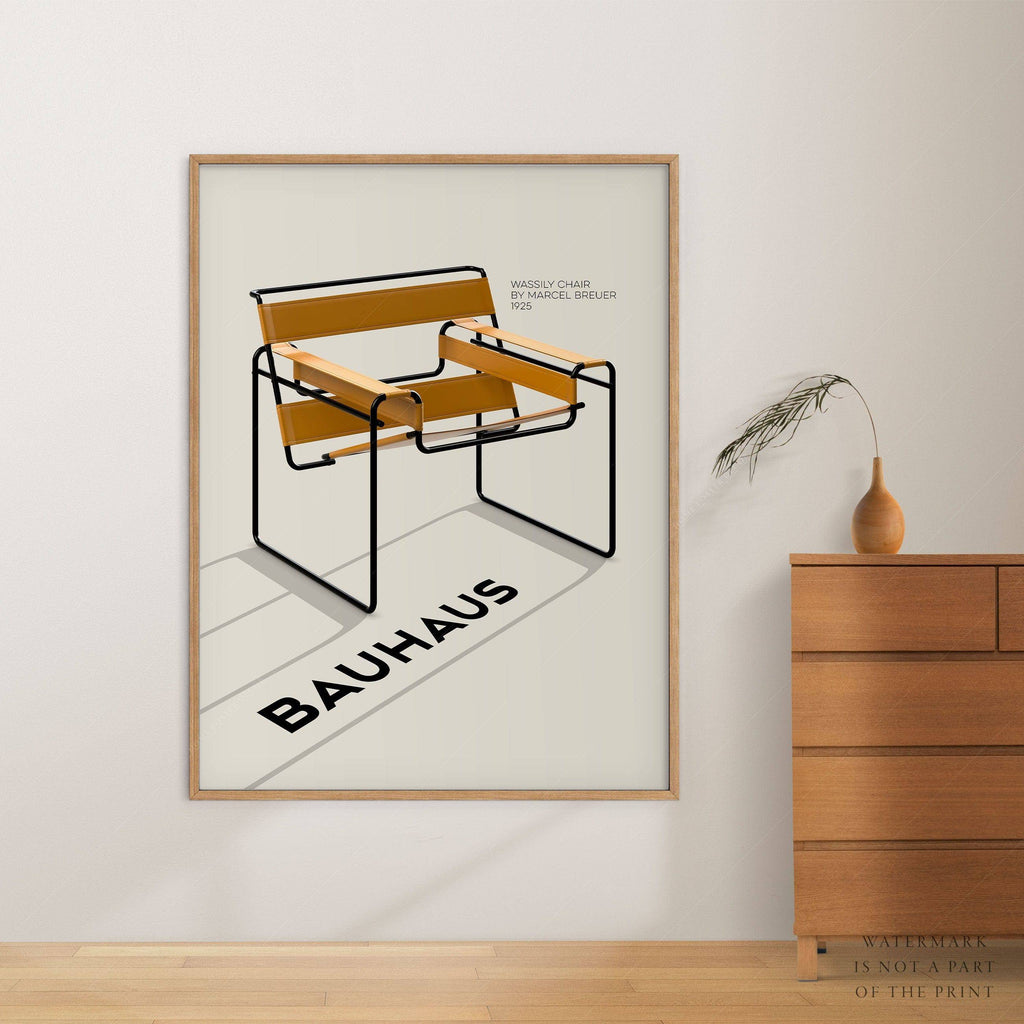 Marcel Breuer Wassily Chair Bauhaus Print – Modern Design Wall Art